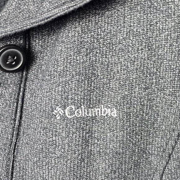 Columbia Felix Peak Button Up Jacket Womens Size Medium Grey Pockets - Picture 3 of 16